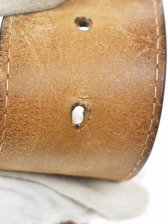LOUIS VUITTON Ceinture Jeans Buckle Belt 80/32 Leather BK SR Spain M6812 63KC996 main image 8